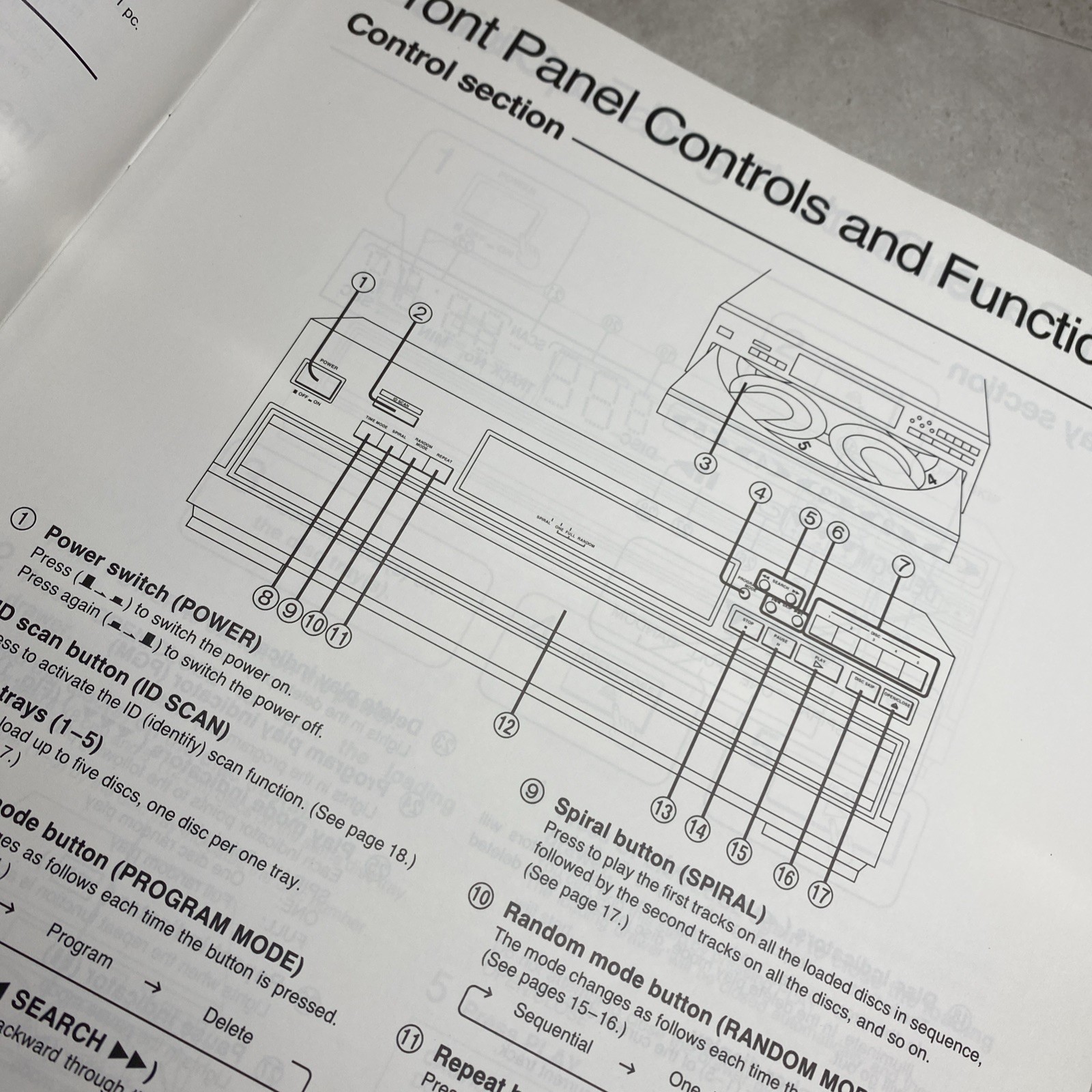 *Owners Manual Instructions Only* For Panasonic SL-PD347 Compact Disc Changer