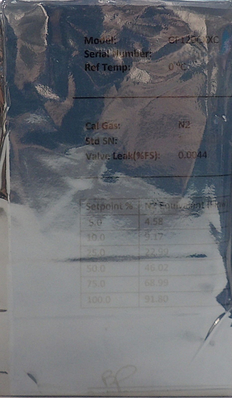 Brooks Instrument GF120C-109799 Mass Flow Controller MFC 50 SCCM CH3F New