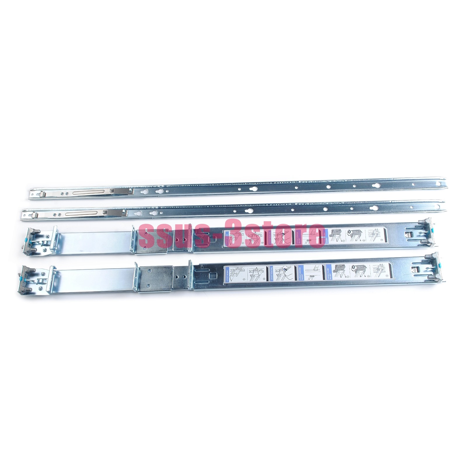 1U Static Ready Rails Kit 053D7M For Dell R410 R420 R630 R440 R640 R740 R6415