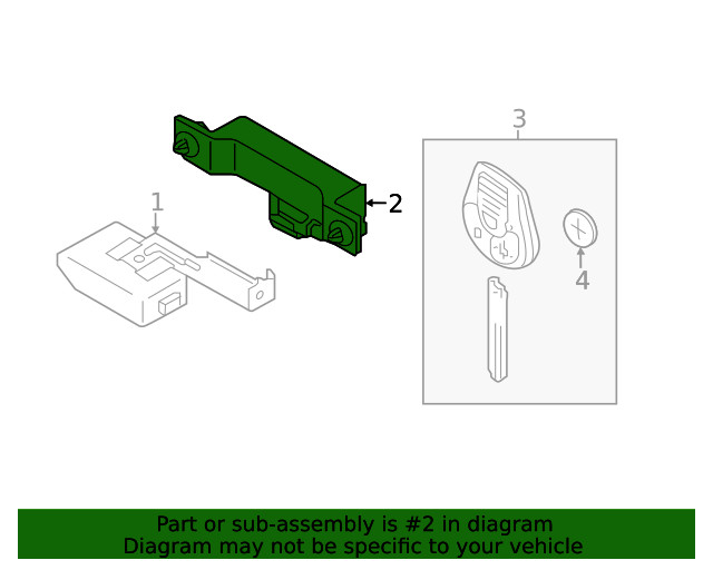 Genuine Nissan Keyless Entry Antenna 28590-EL00A
