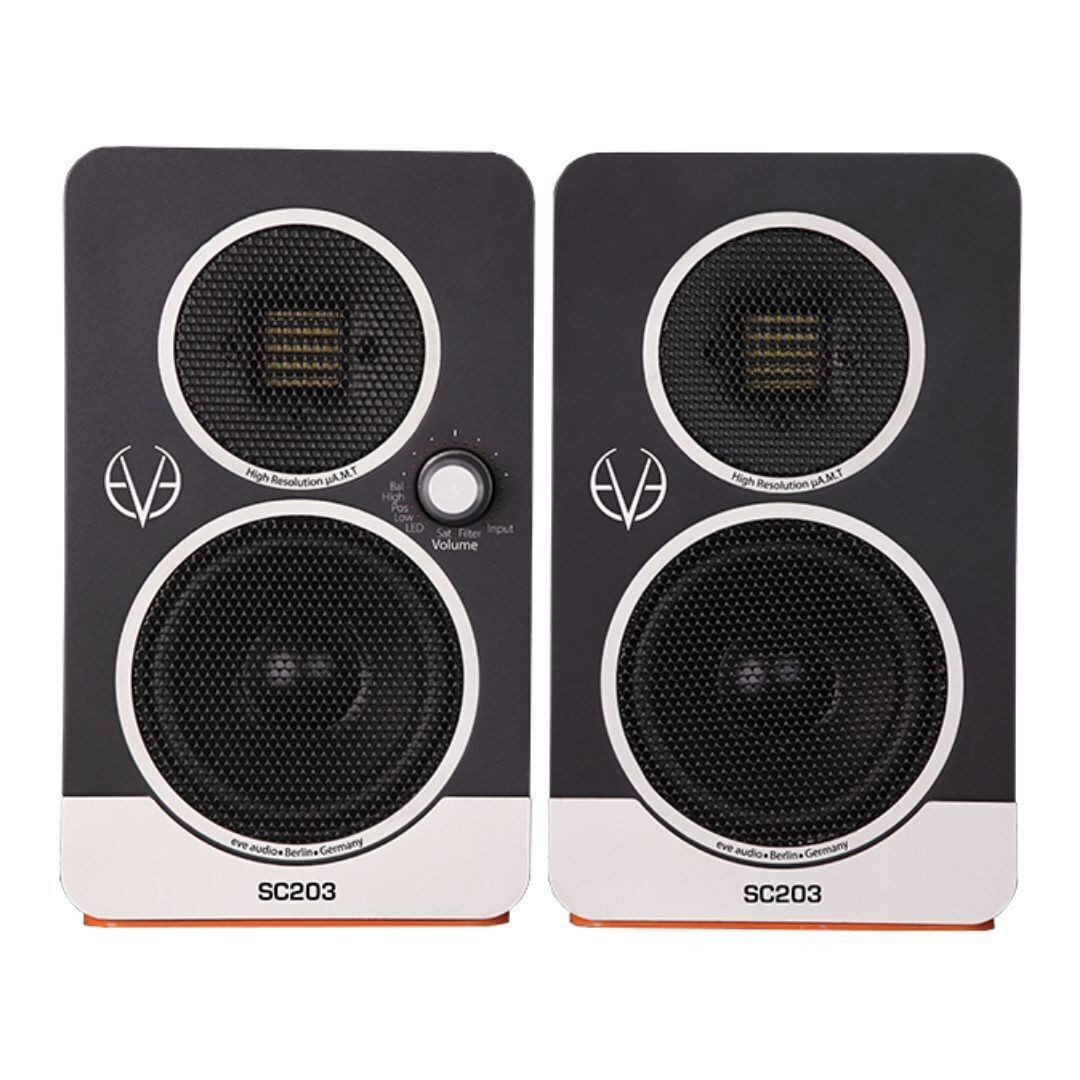EVE Audio Recording Studio SC203 Compact Active Master Slave System Speaker Pair