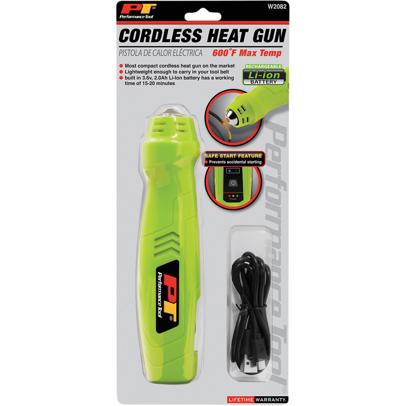Performance Tool Cordless LI-Ion Heat Gun W2082