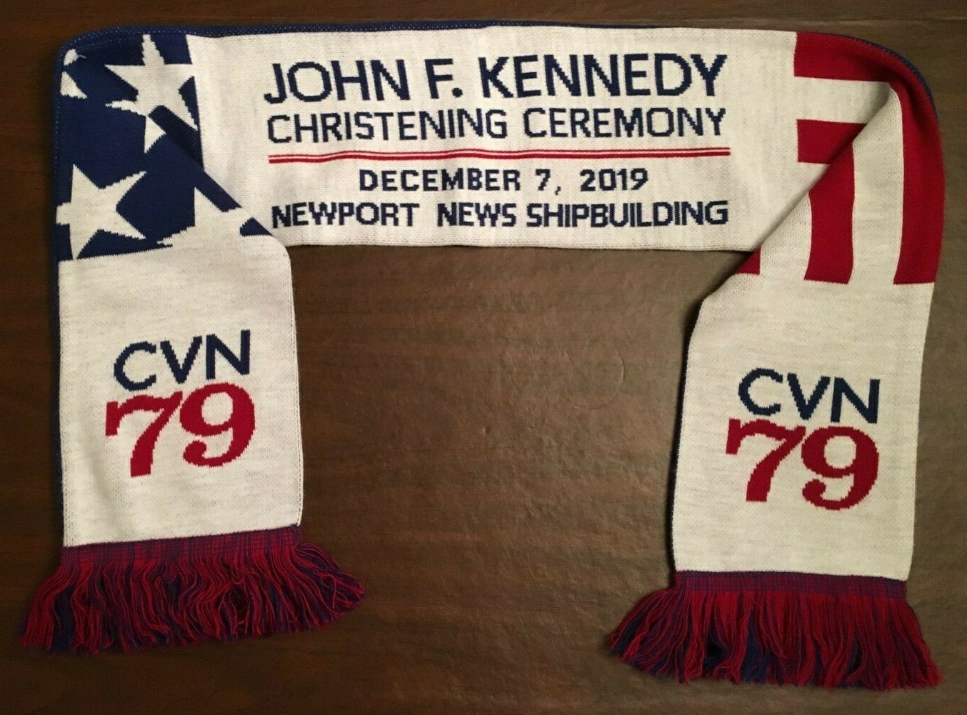 USS JOHN F. KENNEDY (CVN 79) SCARF & CHRISTENING PROGRAM - 7 DECEMBER 2019