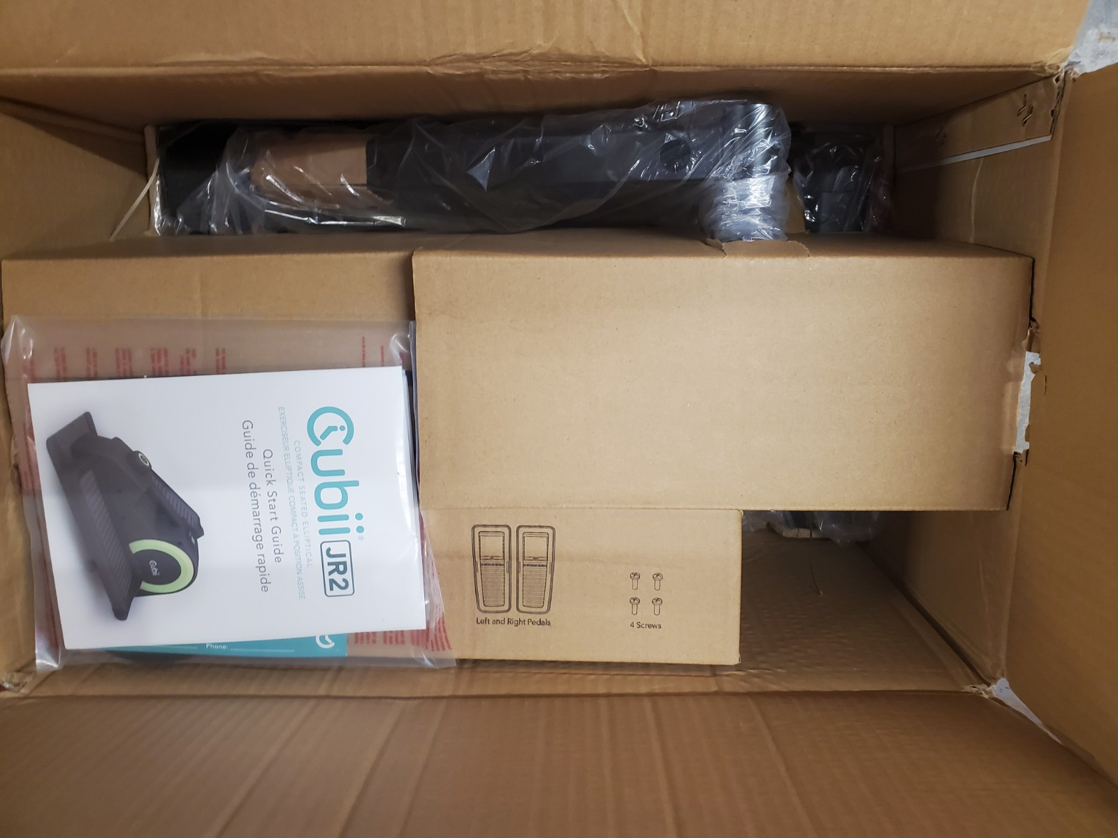 Cubii JR2 Compact Seated | Under Desk Elliptical | Aqua | New Open Box
