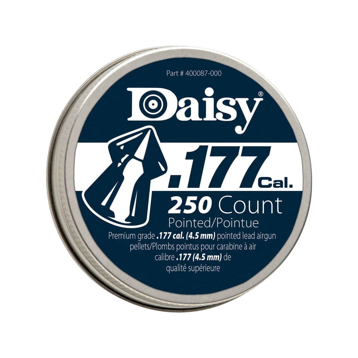 Daisy .177 Caliber 4.5mm Pointed Lead Pellets-250 Pack-987777-446