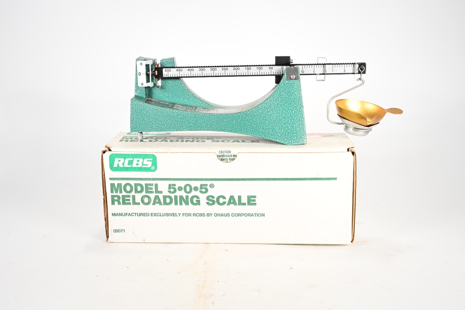 RCBS 505 5-0-5 Reloading Balance Beam Mechanical Powder Scale 09071 READ DESCRIP