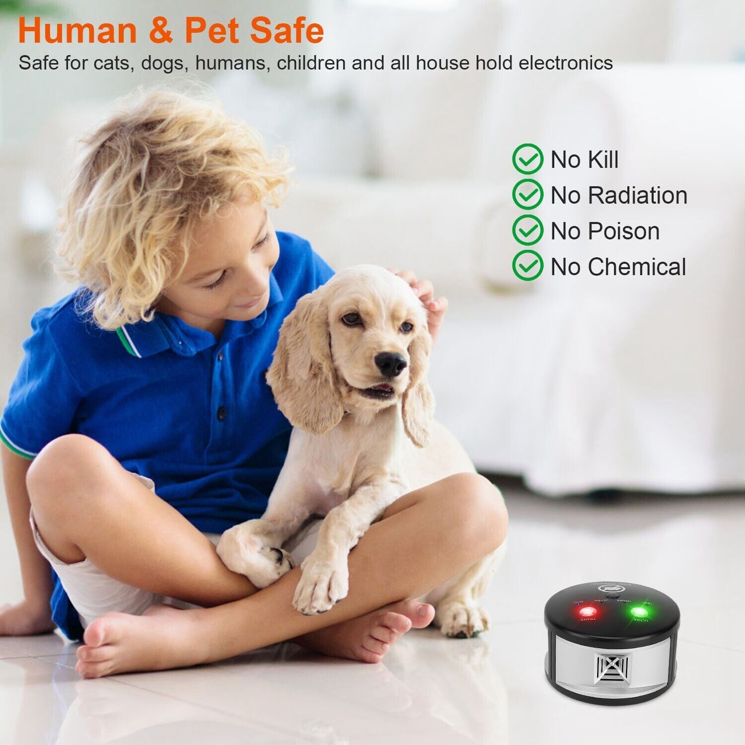 2022 Ultrasonic Control Electronic 360° Repellent Mice Rat Reject
