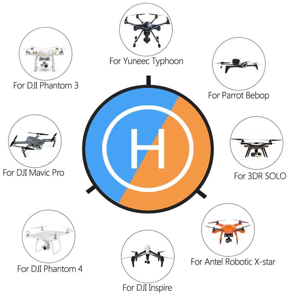 Pista de aterrizaje de drones plegable para RC Drones Helicopter Pad
