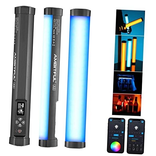 A2 Full-Color RGB Tube Light, CRI 95 TLCI 97 Accurate Color,2500k-8500K