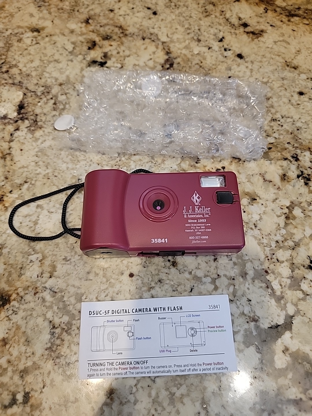 JJ Keller 35841 Accident/Incident/photo Procedures Disposable 1 Time Use Camera