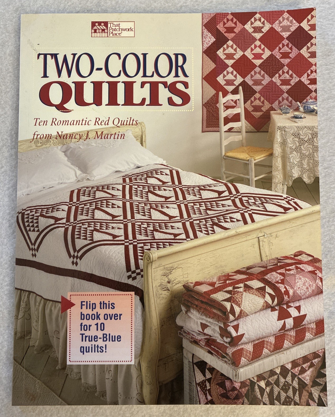 Nancy Martin TWO-COLORS QUILTS 20 Quilt Designs PB Book New Old Stock 1998
