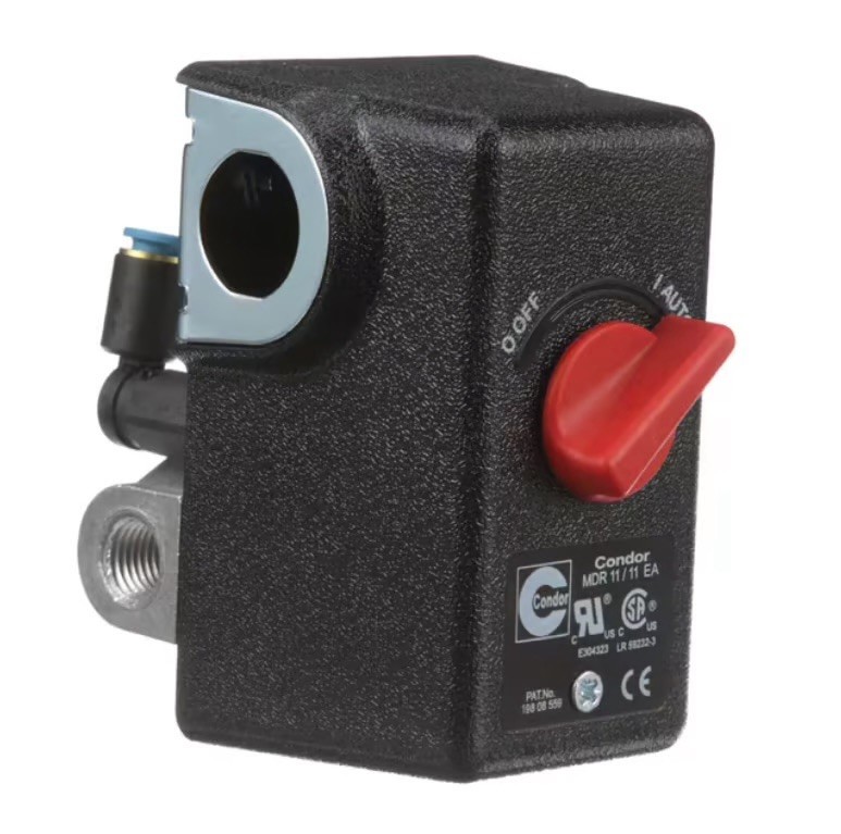 Quincy Air Compressor Pressure Switch, 140-175PSI, 26 AMP
