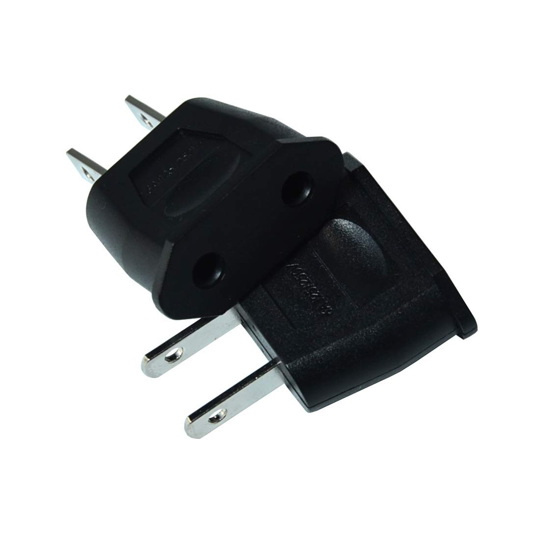 EU to US Plug Adapter Travel Power Converter 2 Pack