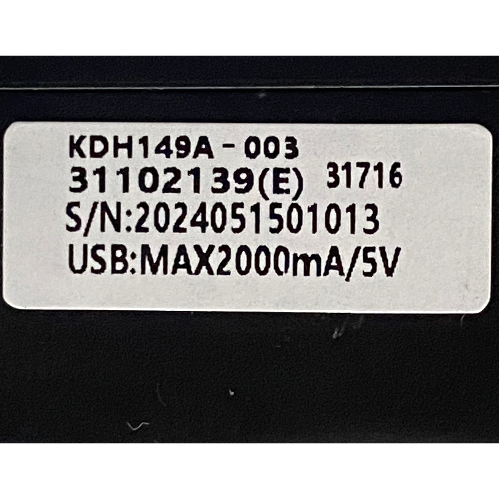 Power Recliner Kaidi 6 Button Switch Hand Control Model KDH149A-003 with USB