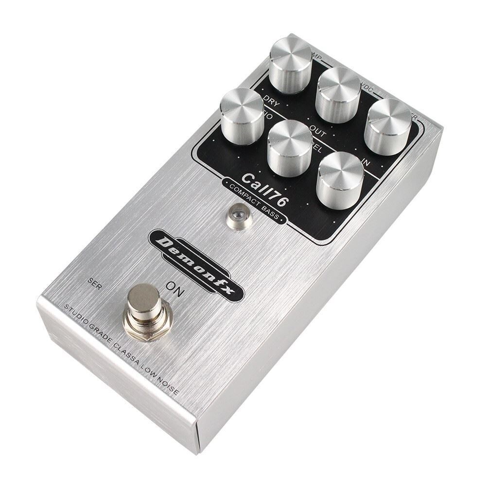 Demonfx CALL76 Compact Bass Guitar Compressor Effect Pedal .ca