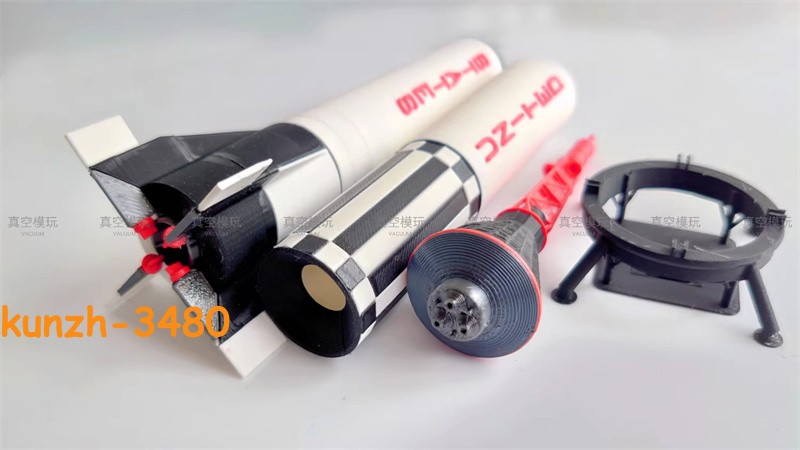 1/72 Redstone Launch Vehicle Rocket Model Finished Painted Spacecraft Toy