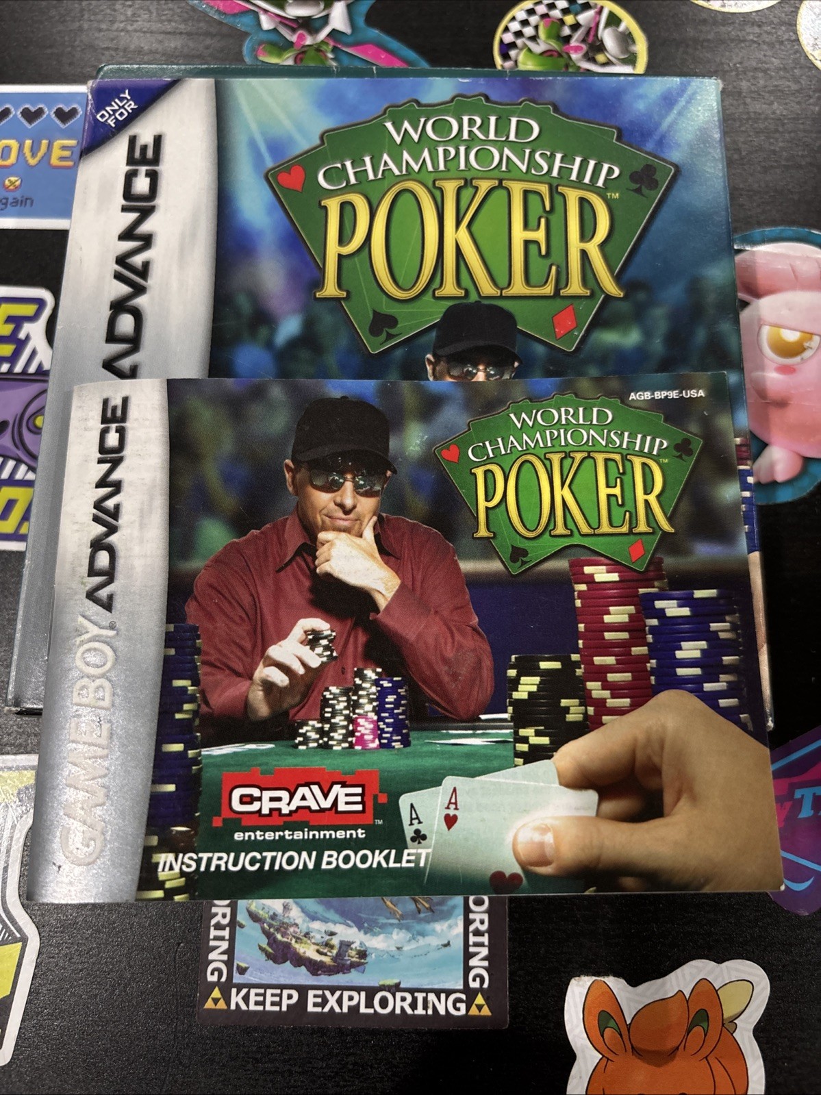 World Championship Poker (Nintendo Game Boy Advance, 2004) Box & Manual Only!