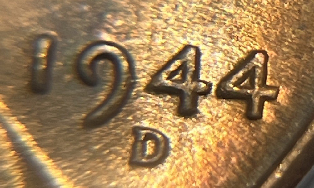 1944 D/D Wheat Penny Errors DDO Die Clash Uncirculated