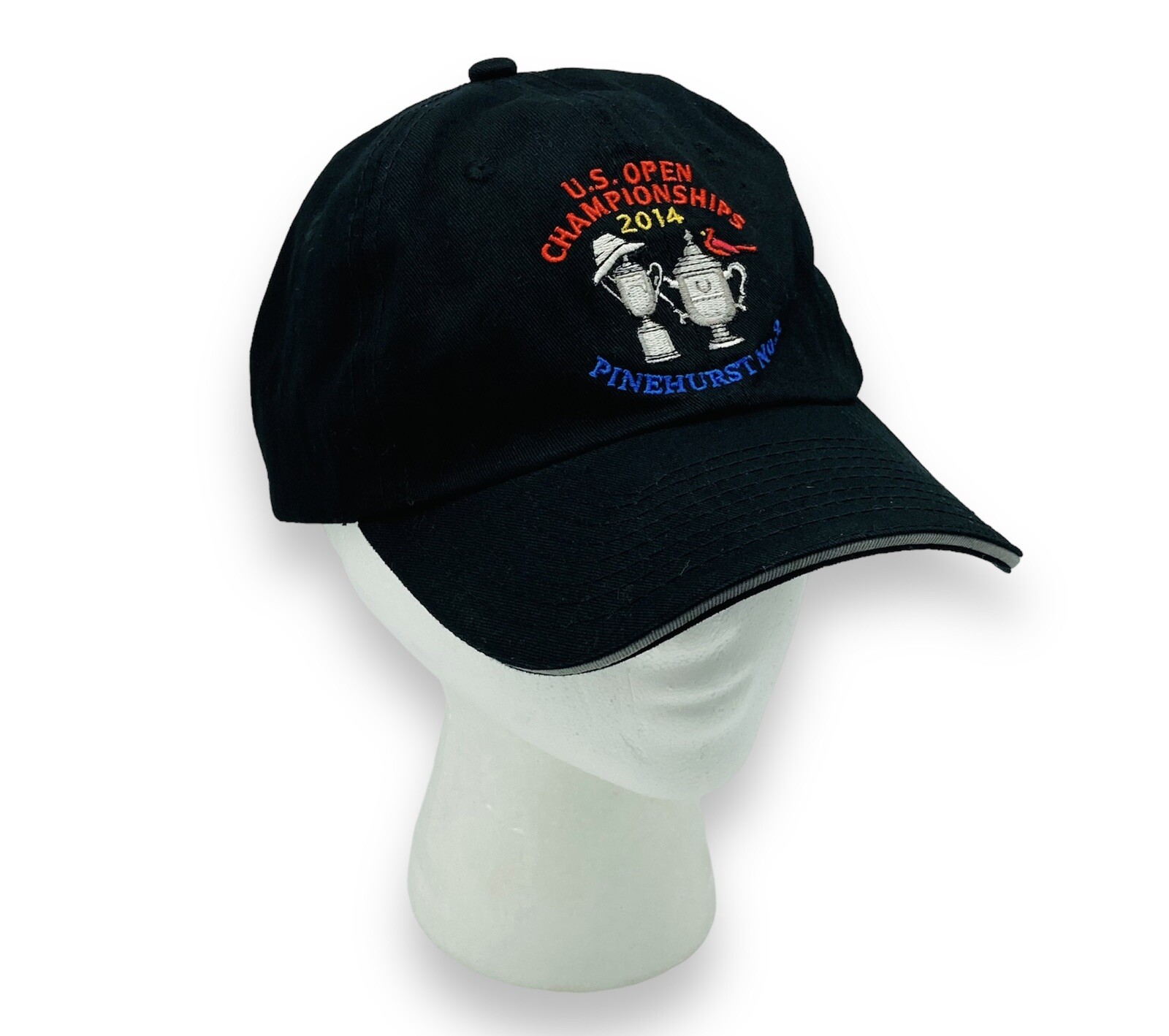 2014 US Open Championships Golf Member Cap Hat Pinehurst No. 2 Black One Size