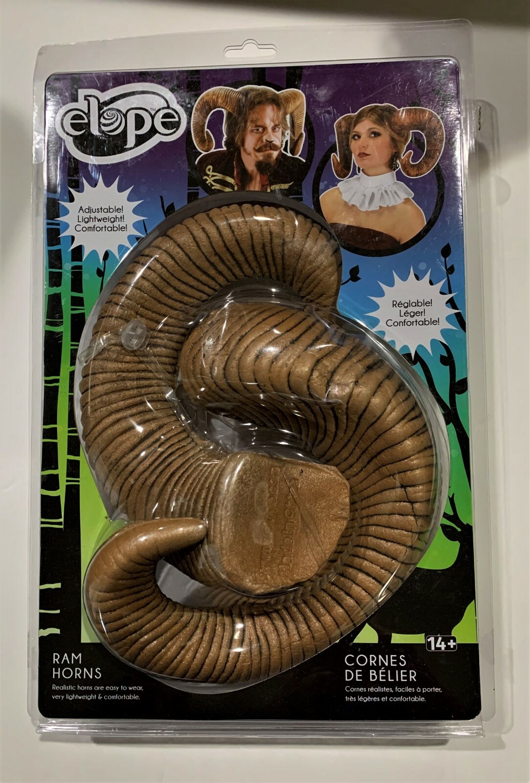 Elope Costume RAM HORNS NEW Adjustable Lightweight Comfortable HEADGEAR