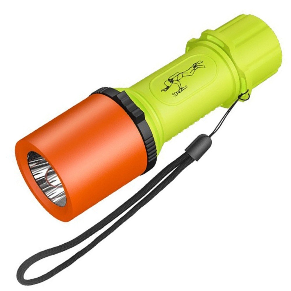 Outdoor LED Diving Light Waterproof Rated 100m Depth for Underwater Exploration