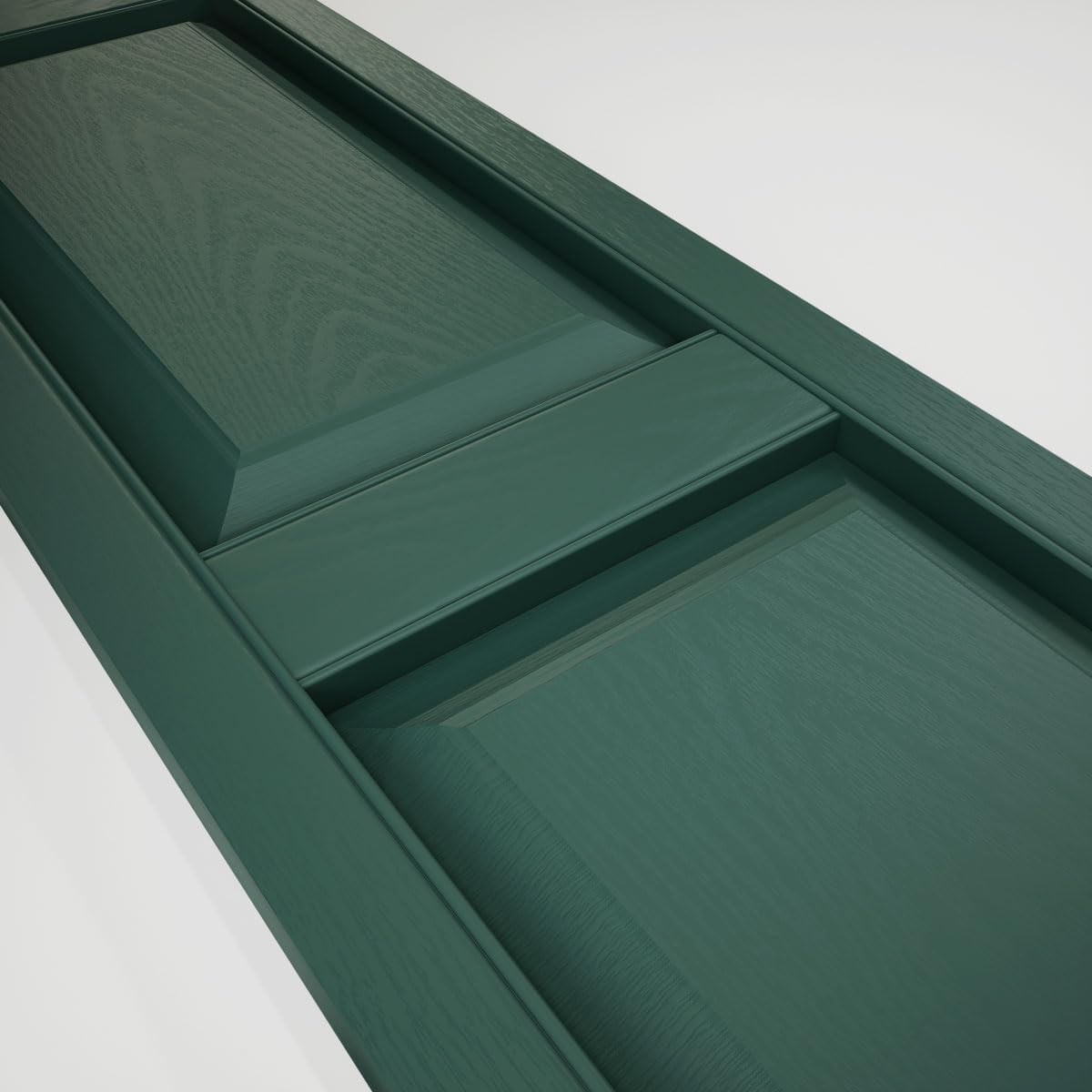 LP2C12X06200FG Custom Two Equal Panels, Raised PanelShutter (Per Pair)12"W x