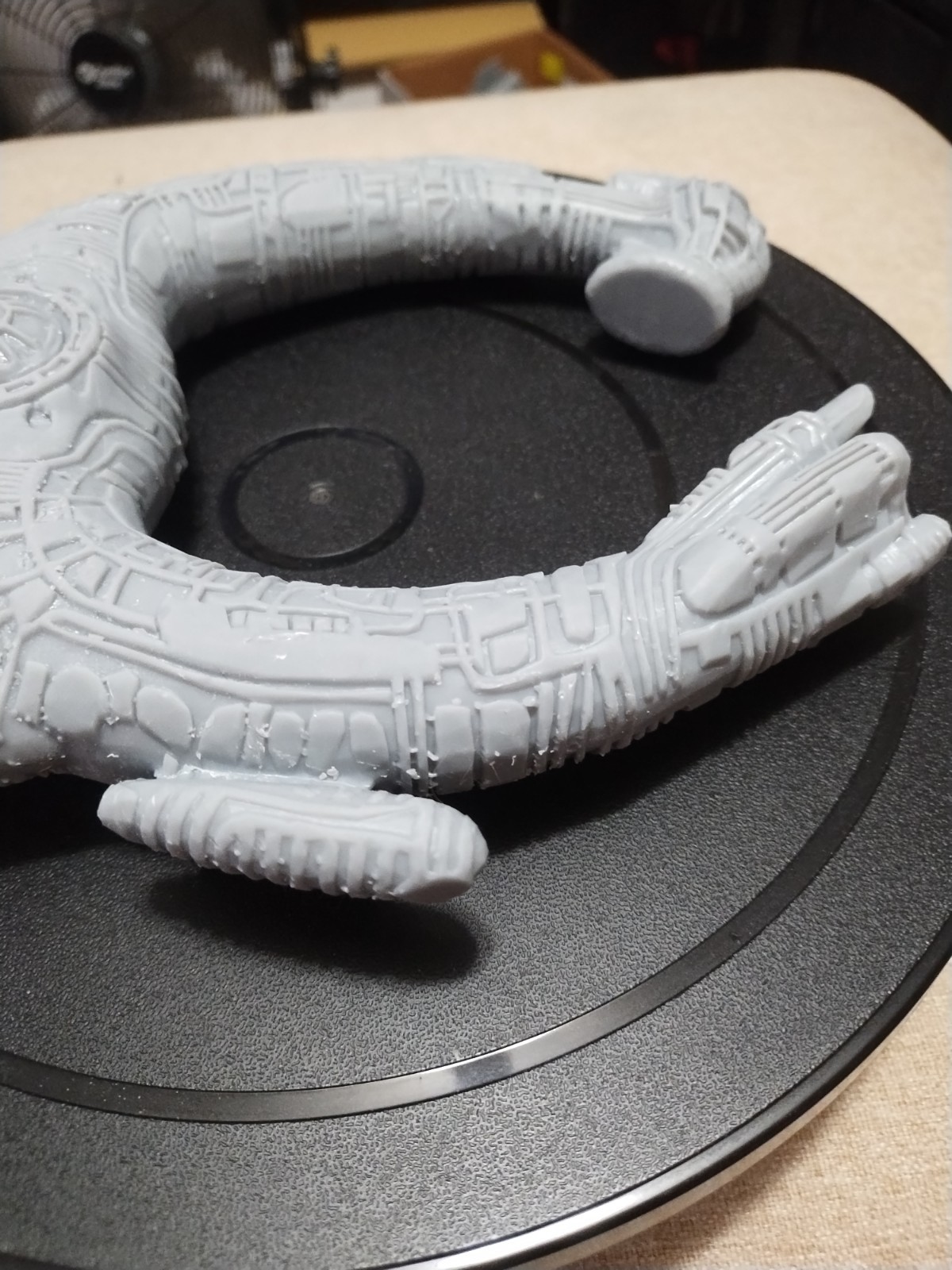 Alien Juggernaut ship 3D Resin Print Measures 7.5" X 8"