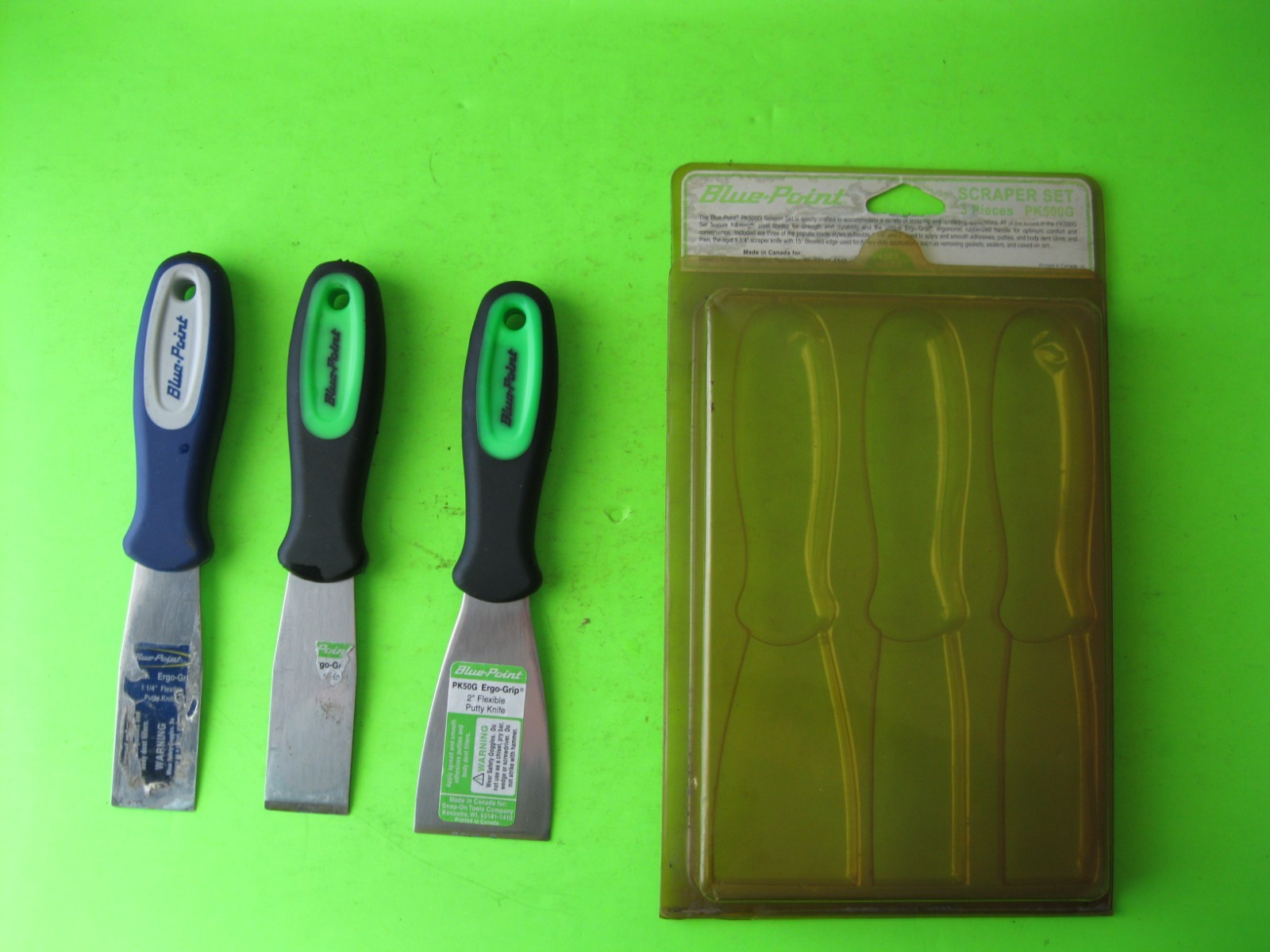 3 PC Blue Point  Scraper/Putty Knife Set PK500G