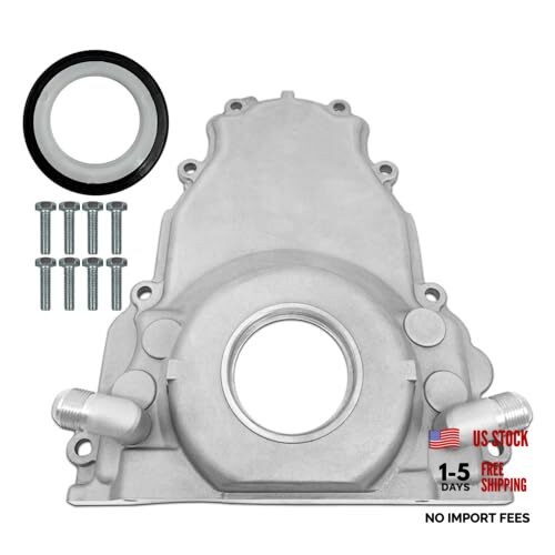 551589 Aluminum Front Timing Cover with with Gasket Compatible with LS Gen 3