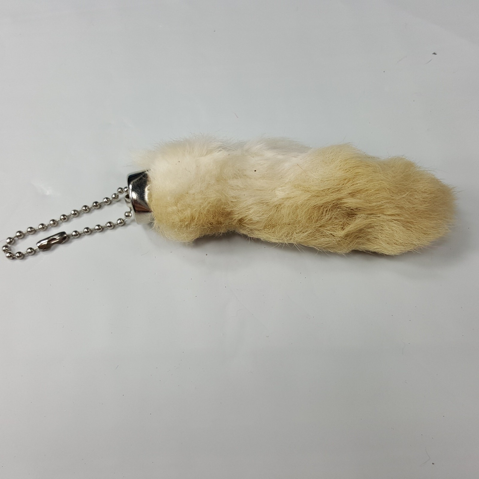 Bulk 50 New Lucky Rabbits Foot Key Chain, Zipper Pull, Charm Natural Colors