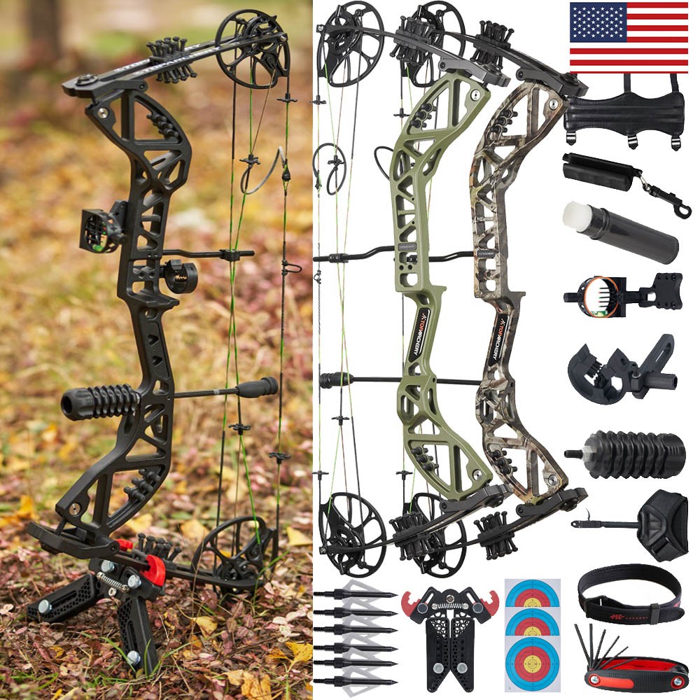 Compound Bow 30-70lbs Adjustable Let-off 75% Archery Bow Hunting Shooting Target