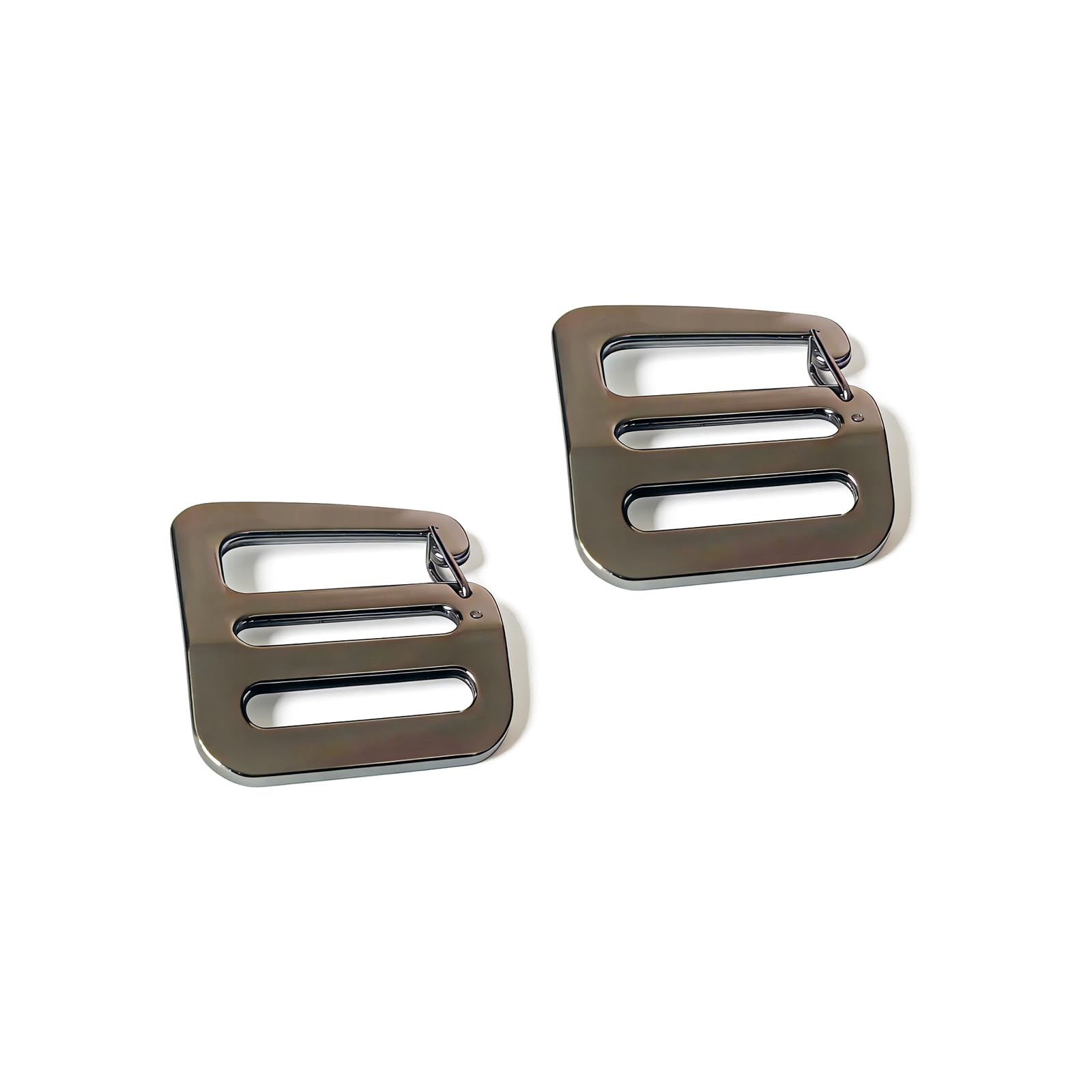 2 PCS Zinc Alloy G Hook Wave Buckles with Adjustable Spring Door, Tactical Ca...