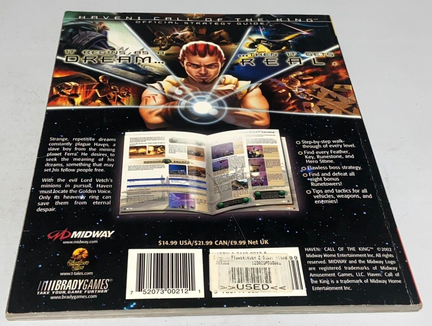 Haven: Call of the King BradyGames Official Strategy Guide Paperback 2002
