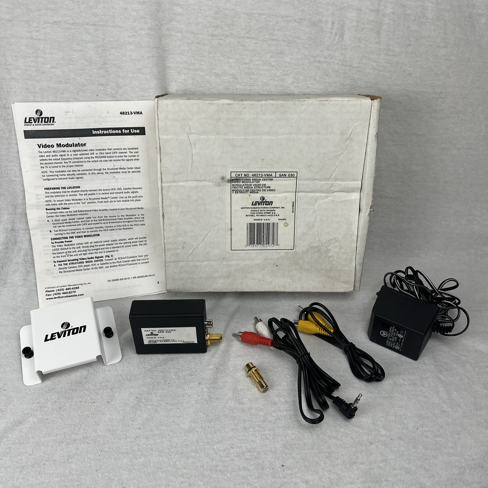 Leviton 48213-VMA Structured Media Center - Video Modulator