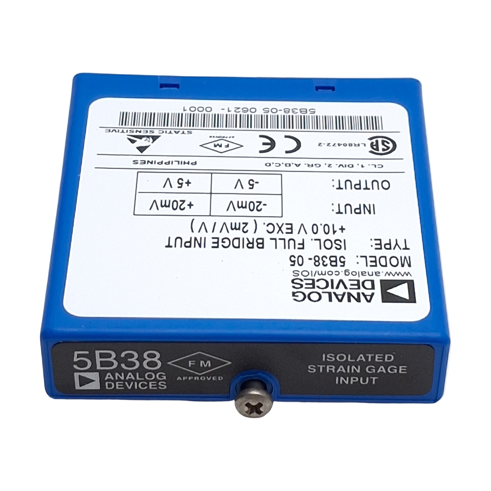 Analog Devices 5B38-05 Signal Conditioning Module, +/- 20mV Input, +/-5V Output