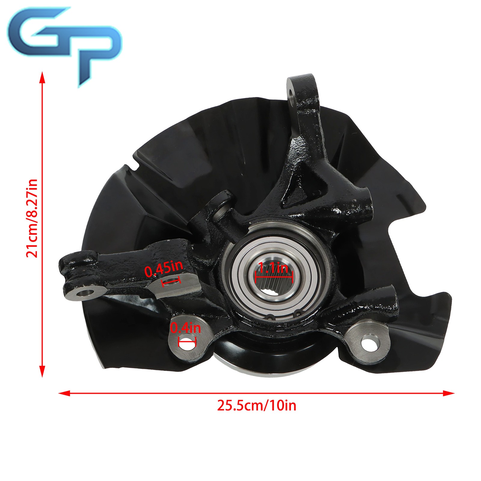 2x Front Left & Right Steering Knuckle Assembly For Hyundai Accent 2007-2011