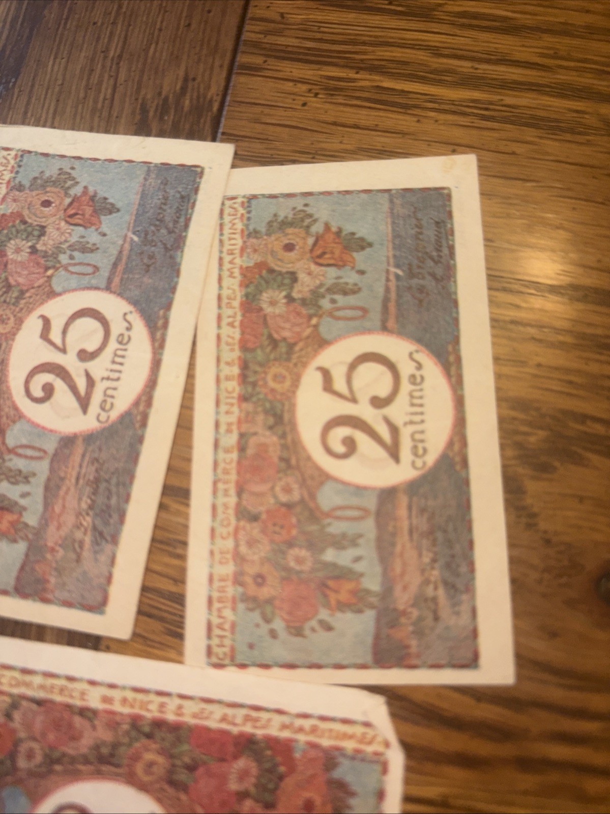 Billet 25 Centimes Nice Et Alpes Maritimes Three Of Them