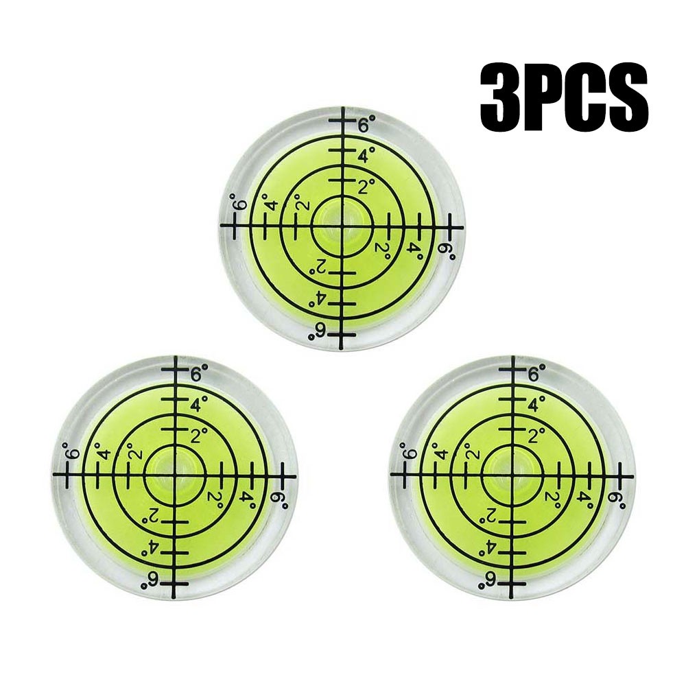 3pcs 32mm Bubble Level High Precision Level Round Bubble Circular Measuring Tool