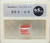 NAGAOKA Diamond Stylus N87-66 Silver for Trio N-66 Turntable Needle Japan JP F/S