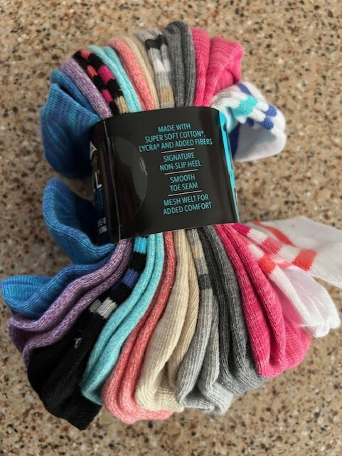 K. Bell Women's No Show Socks, 5.5-10 Shoe Size 5 or 7 or 10 Pairs