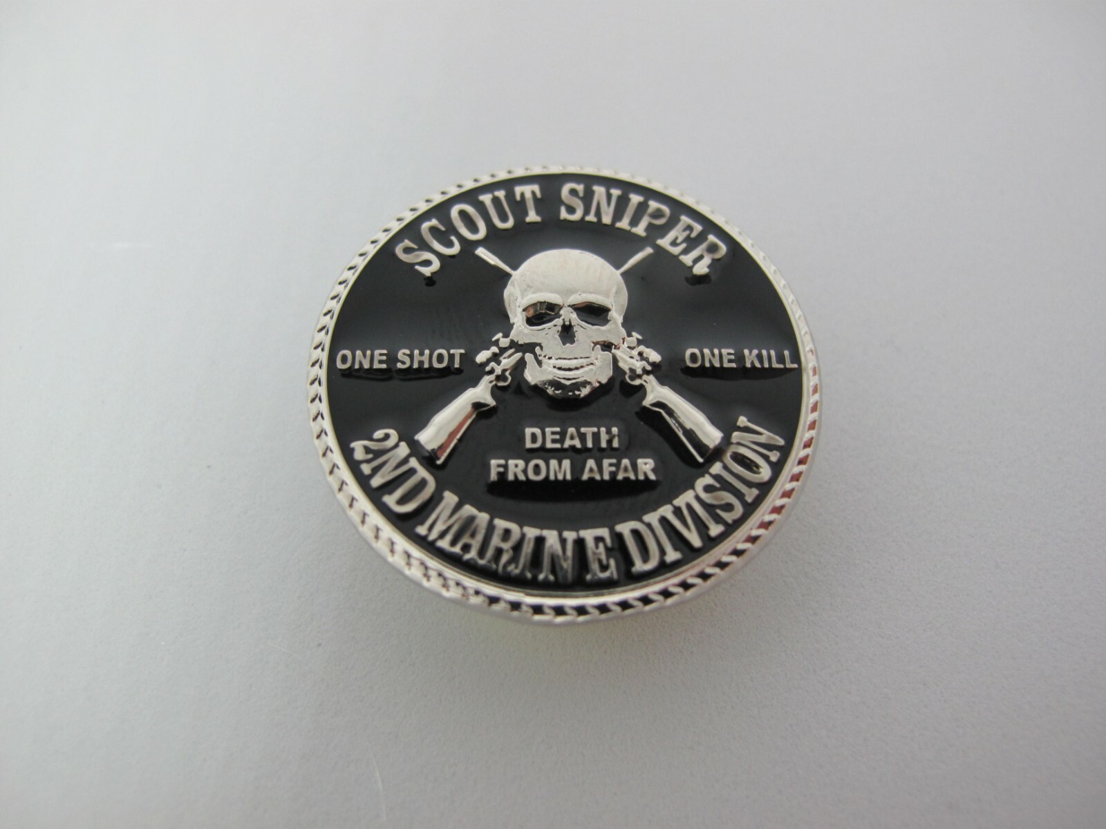 Scout Sniper Pin 2nd Marine Division Badge HOG Ghillie Rifle SEAL Ranger Marsoc