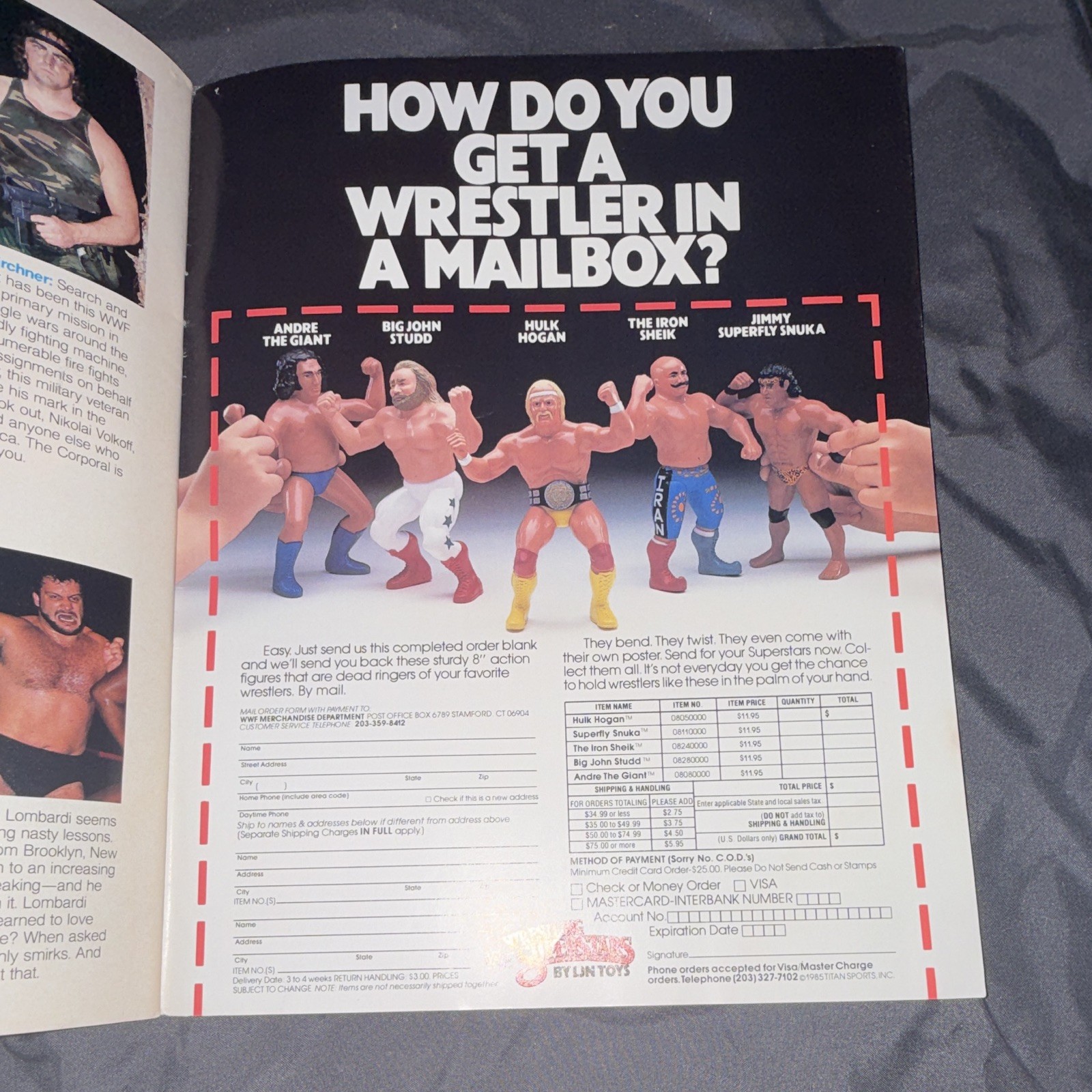 WWF Program Vol. 128 Hulk Hogan A Fighting Champion 1985 Kingdome