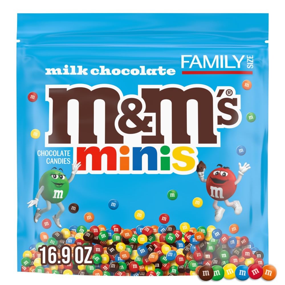 M&M'S MINIS Milk Chocolate Candy 16.9 Ounce (Pack of 1), Assorted colors