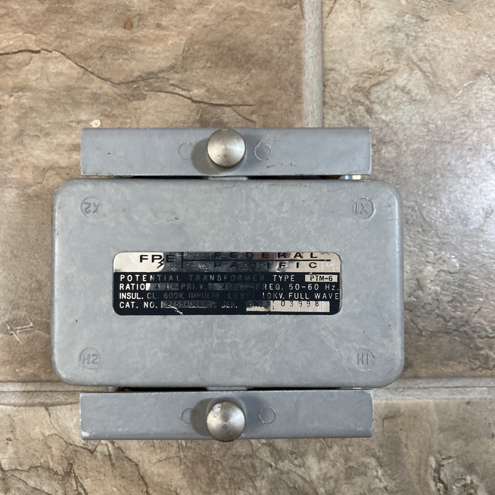 FEDERAL PACIFIC 2755A0663 Transformer             Box 64