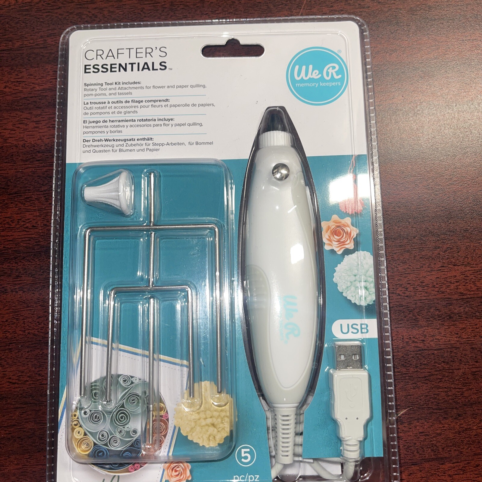 We R Memory Keepers Crafter's Essentials Spinning Tool Kit (5 Pieces) 661020 NEW