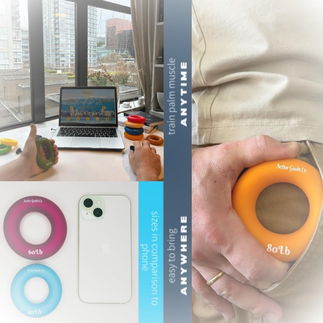 Hand Exerciser - PROFESSIONAL GRADE, Set or Single, Different Sizes. Visit to...