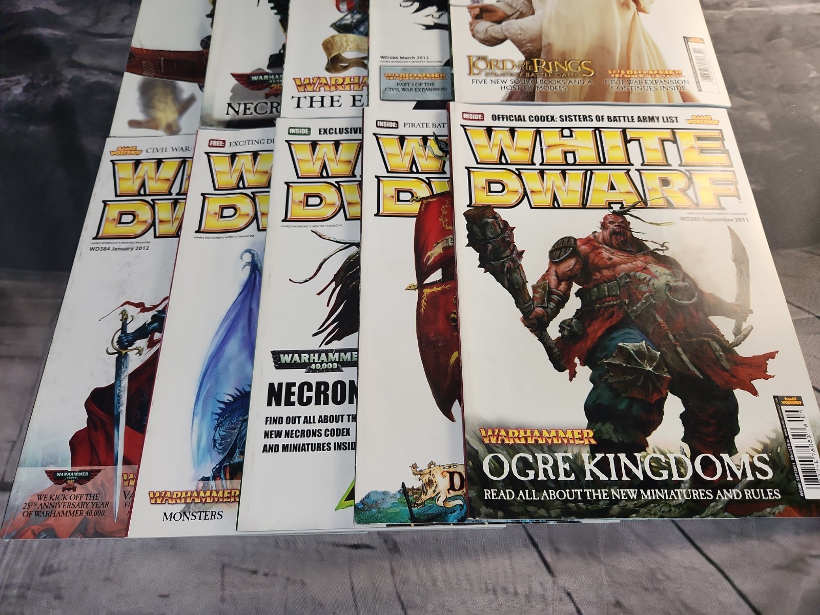 White Dwarf Magazine Lot Issues #380-389