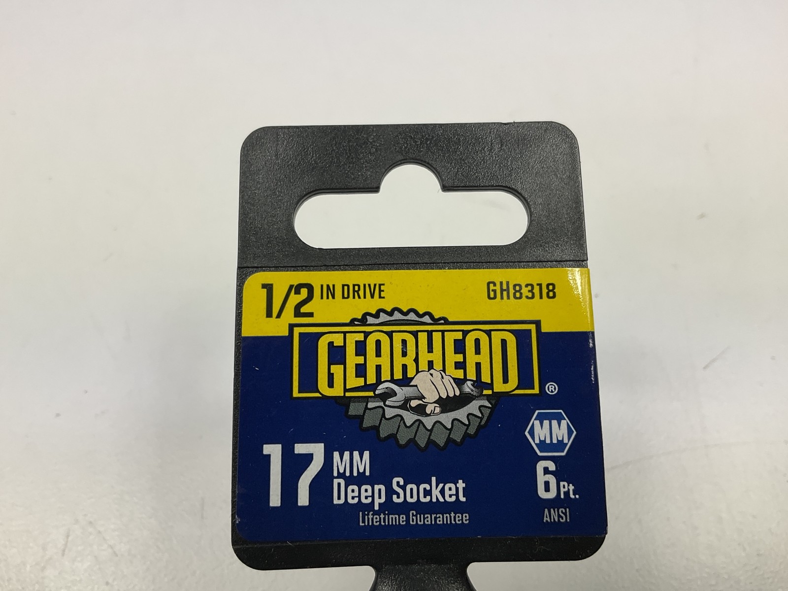 Gearhead GH8318 17mm Deep Socket, 6 Point, 1/2" Drive