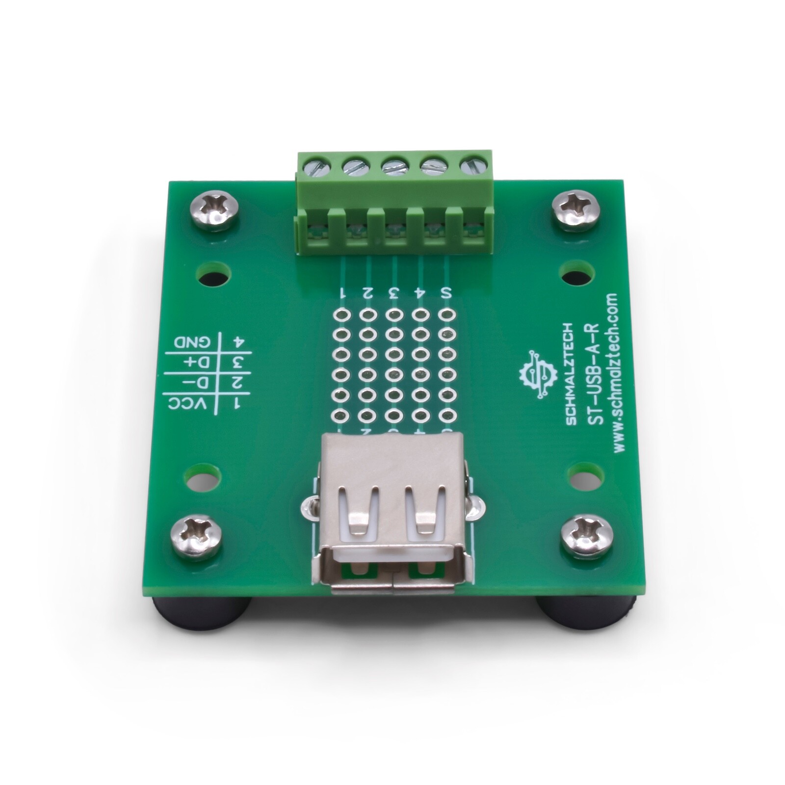 USB Type A Screw Terminal Breakout Board / Interface Module ST-USB-A-R-FT