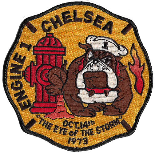 Chelsea, MA Engine 1    Eye of the Storm NEW 5" Fire -Patch